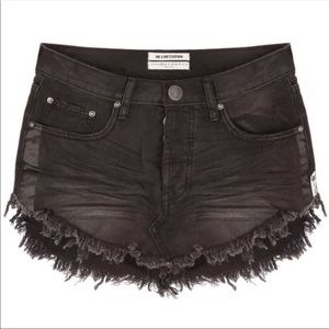 One X Teaspoon 4040 black jean skirt